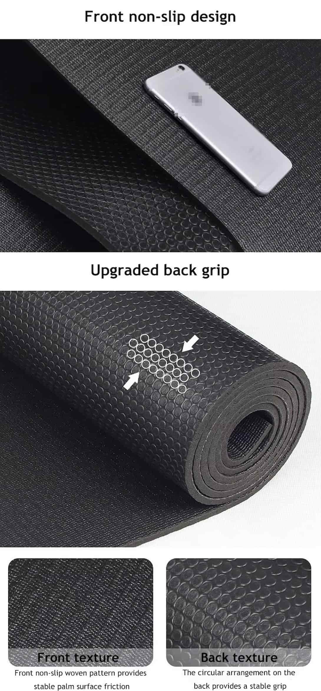 PVC Mat Custom Logo for Exercise and Fitness