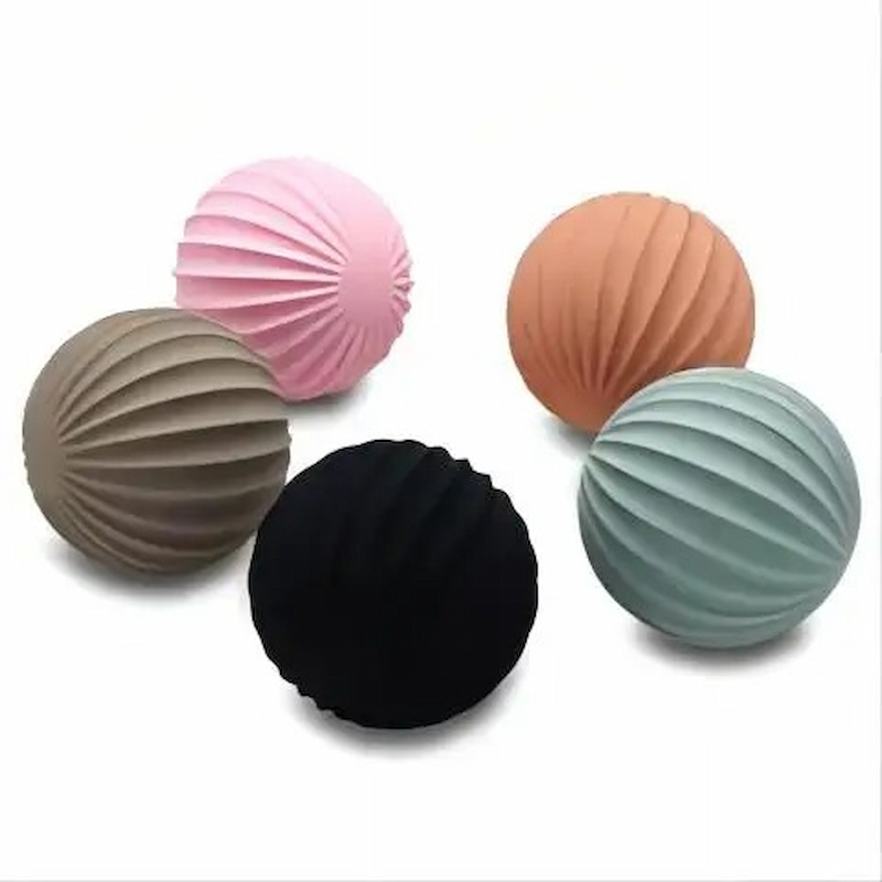 Custom Logo New Eco Friendly Stripe Massage Pilates Balance Ball