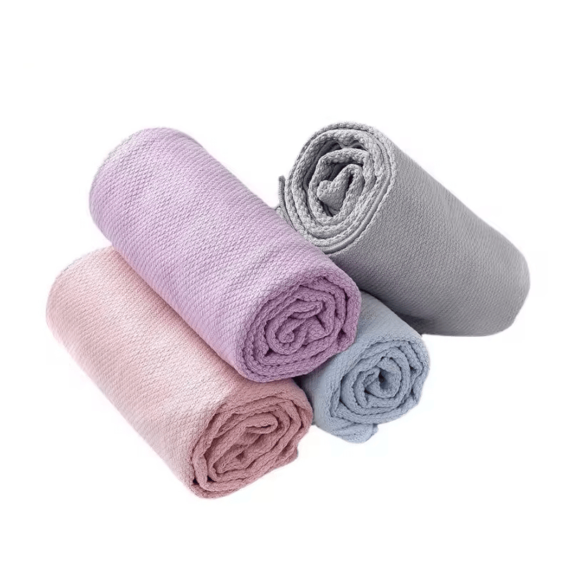 Quick-Dry Non-Slip Yoga Towel with Silicone Grip